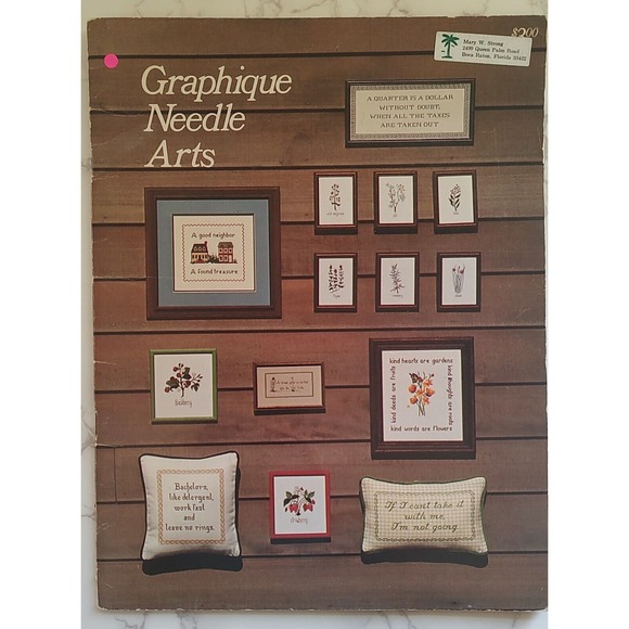 Graphique Needle Arts Booklet for Cross Stitch & Needlepoint 1977 Berries - Picture 1 of 2